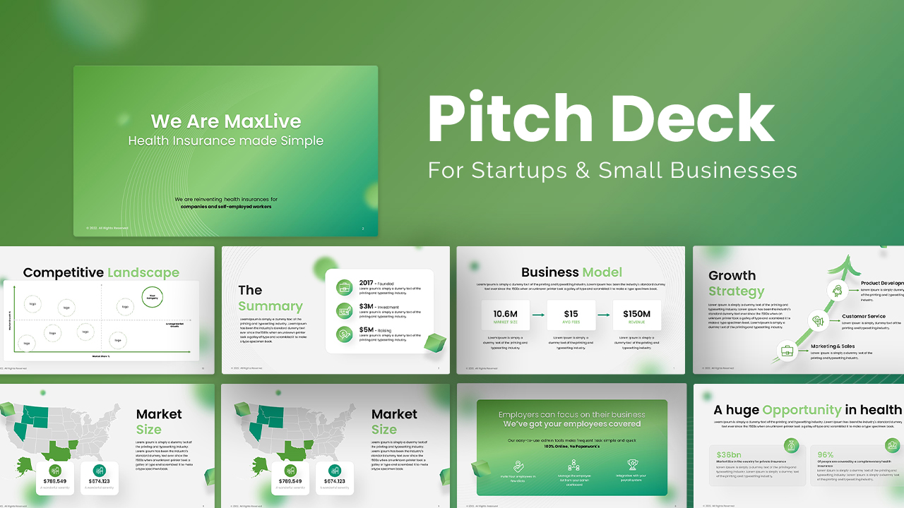 Business Pitch Presentation Templates Cover Image