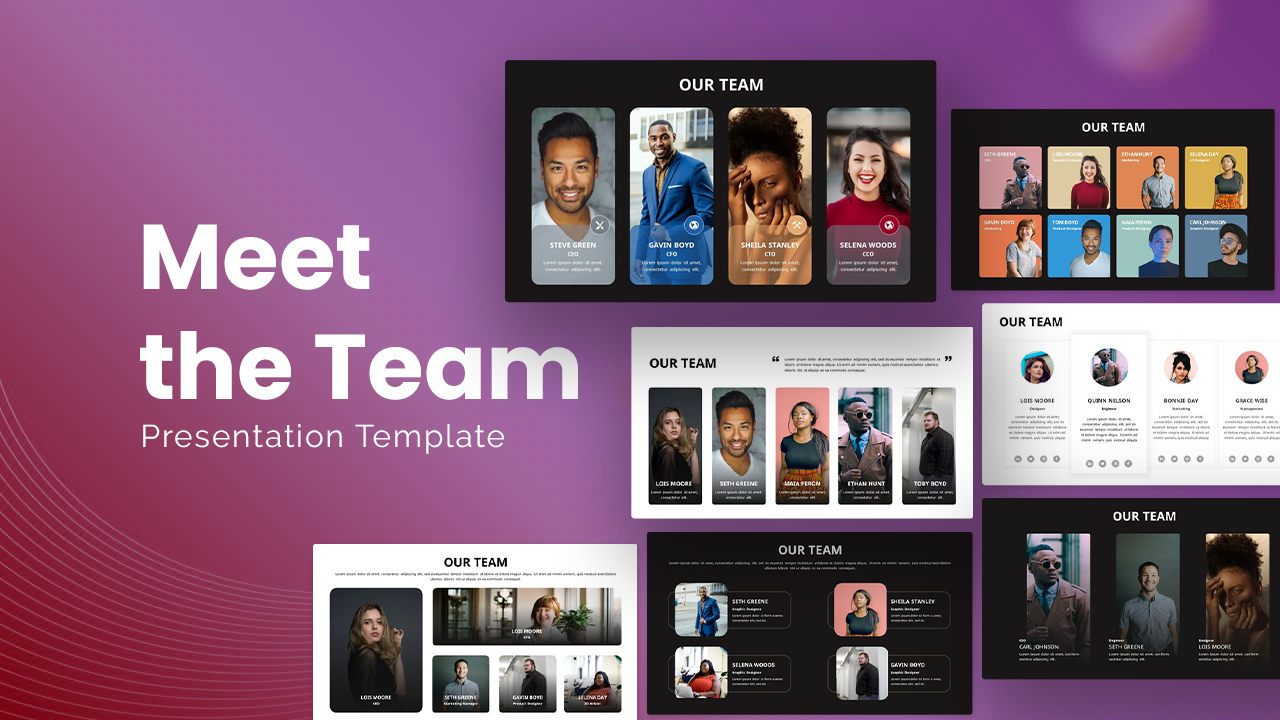 Meet The Team Introduction Slide Template