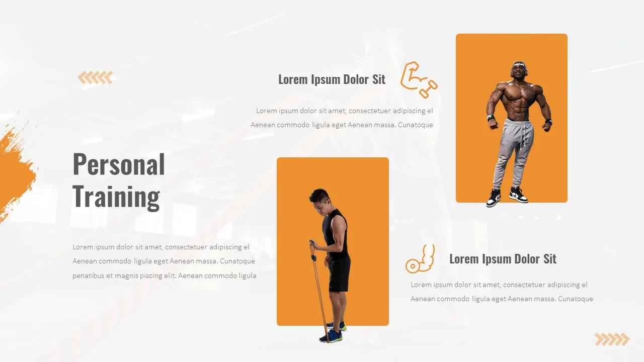 Personal Trainer Slide in Fitness Centre and Gym Templates for Google Slides