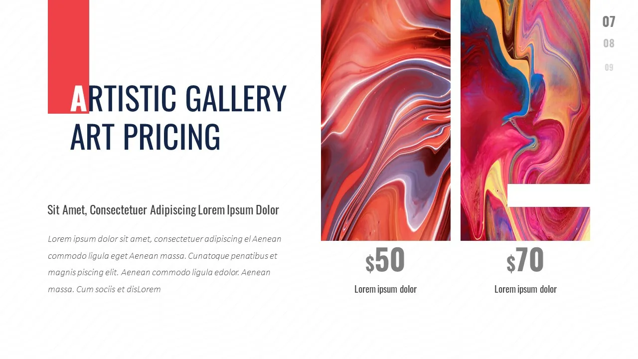 art gallery google slides presentation template