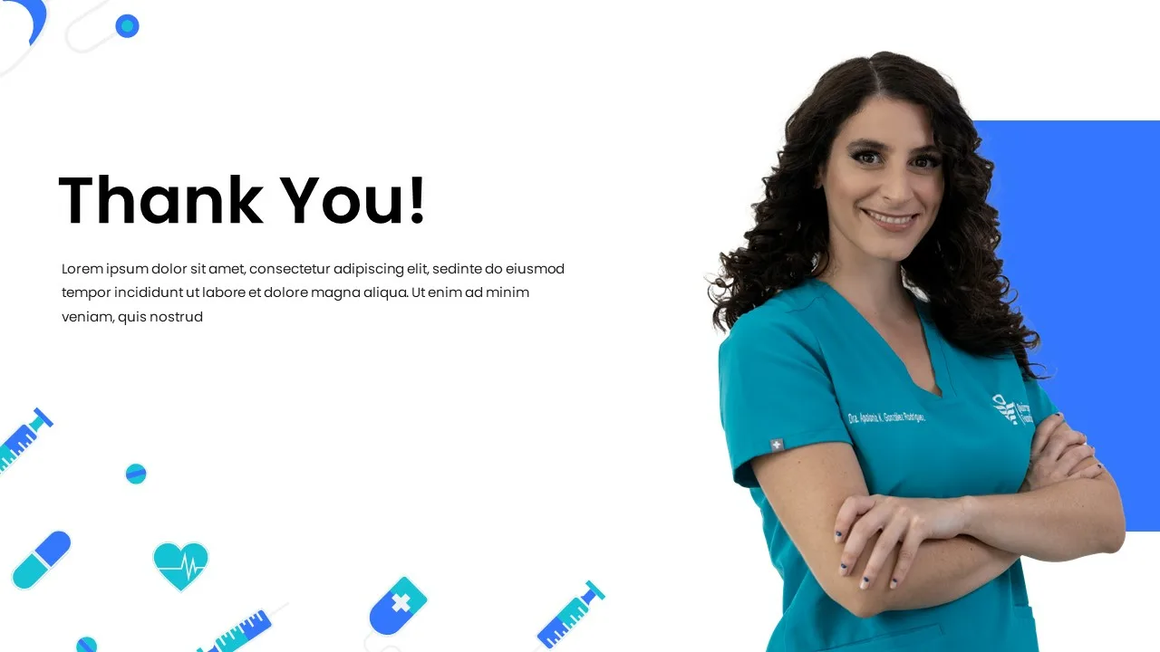 thank you slide in universal health care google slides Presentation templates