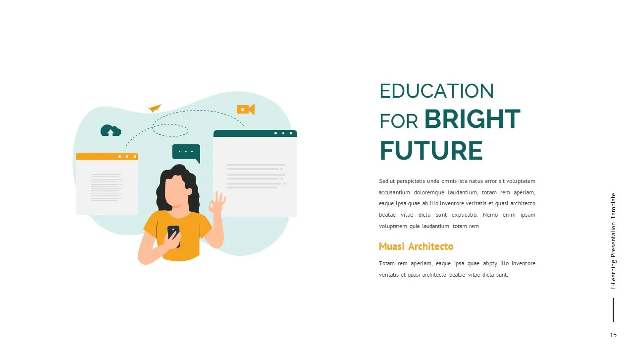 Aesthetic E-Learning Presentation Theme for Google Slides