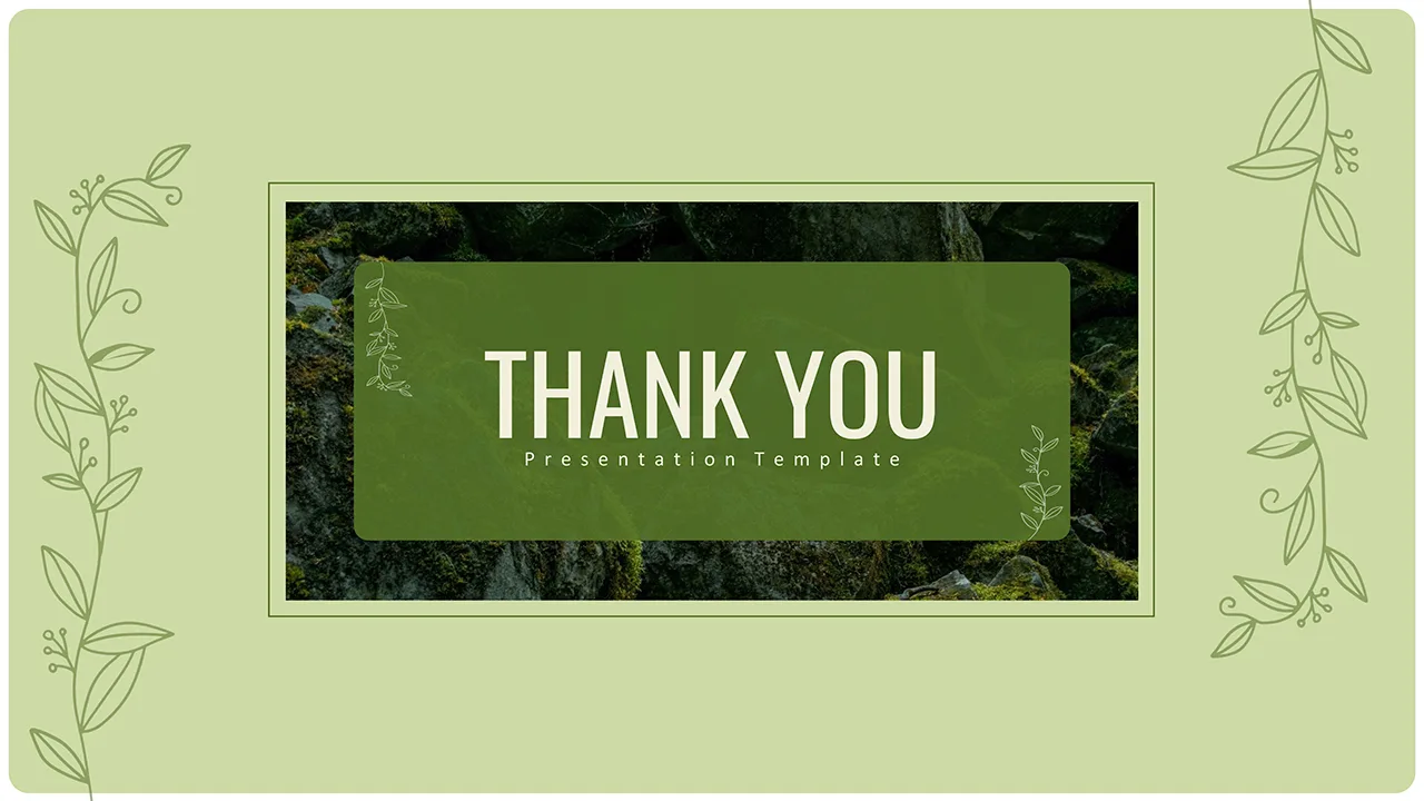 Environment Google Slides Theme Thank You Slide