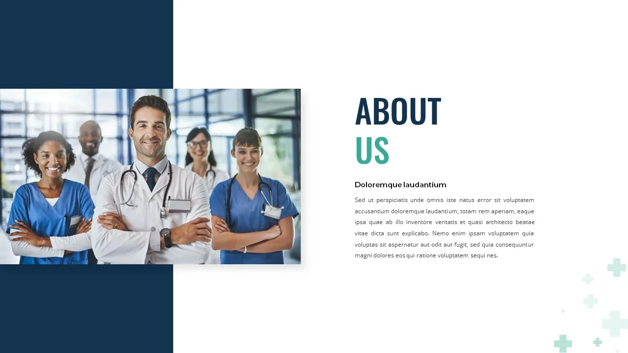 Free Health Google Slides Template About Us Slide