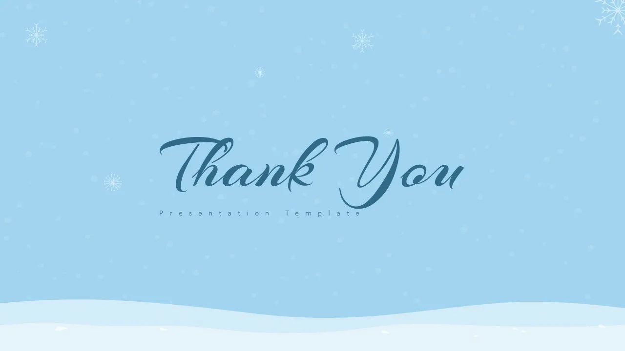 Free Winter Google Slides Themes Thank You Slide