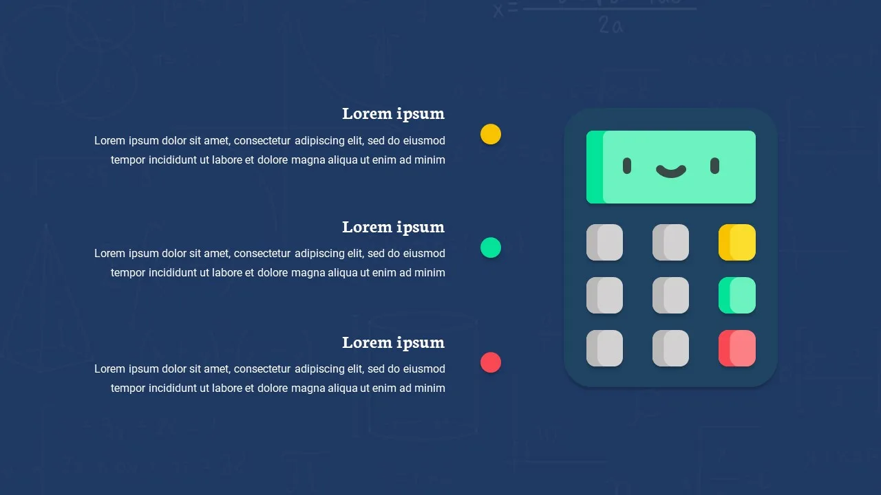 Math Google Slides Template 3 Point Slide