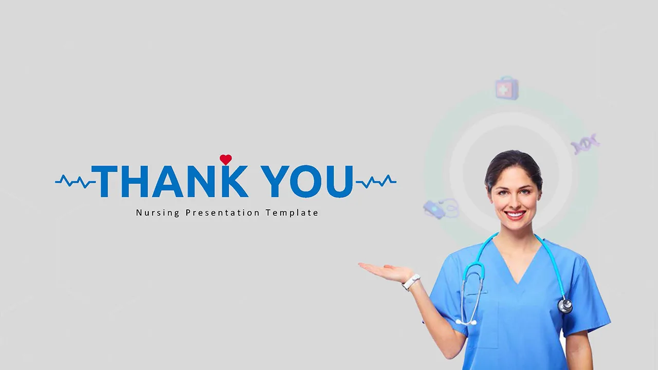 Nursing google slides template thank you slide