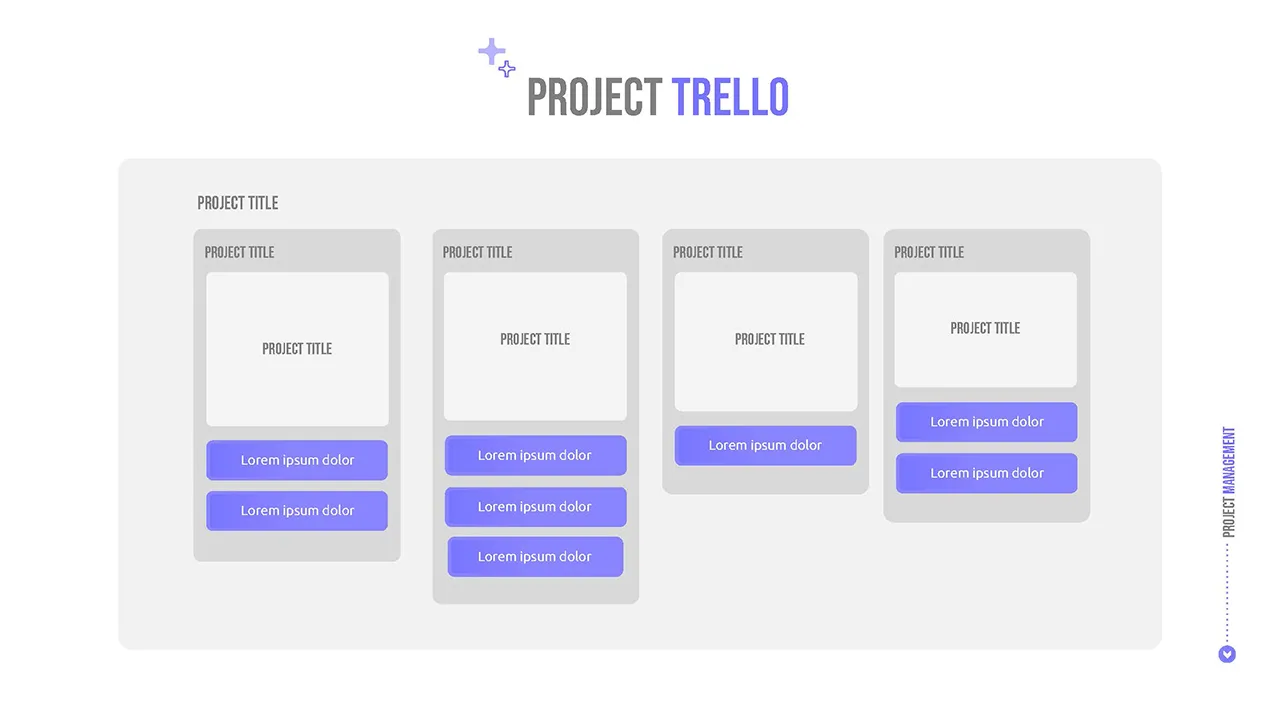 Project trello board slide for project management google slides template