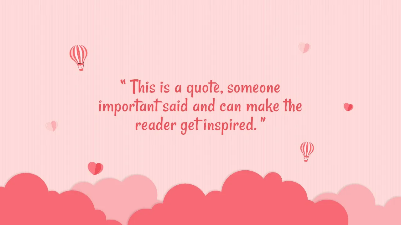 Quotes Slide of Free Valentine’s Day Google Slides Themes