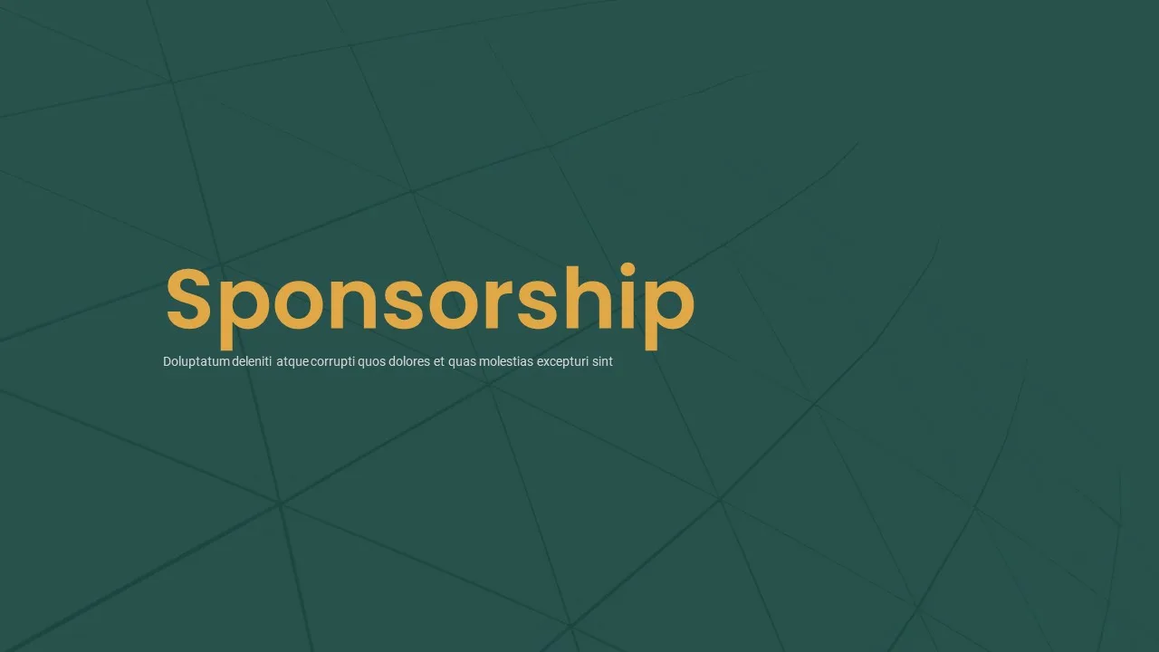 Sponsorship presentation template for google slides title slide