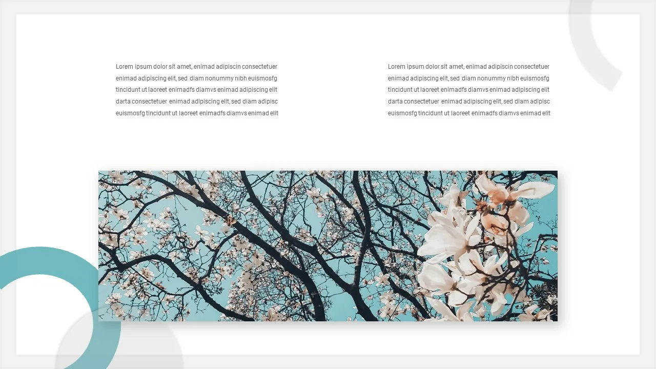 Spring Slide Template for Google Slides 2 section slide