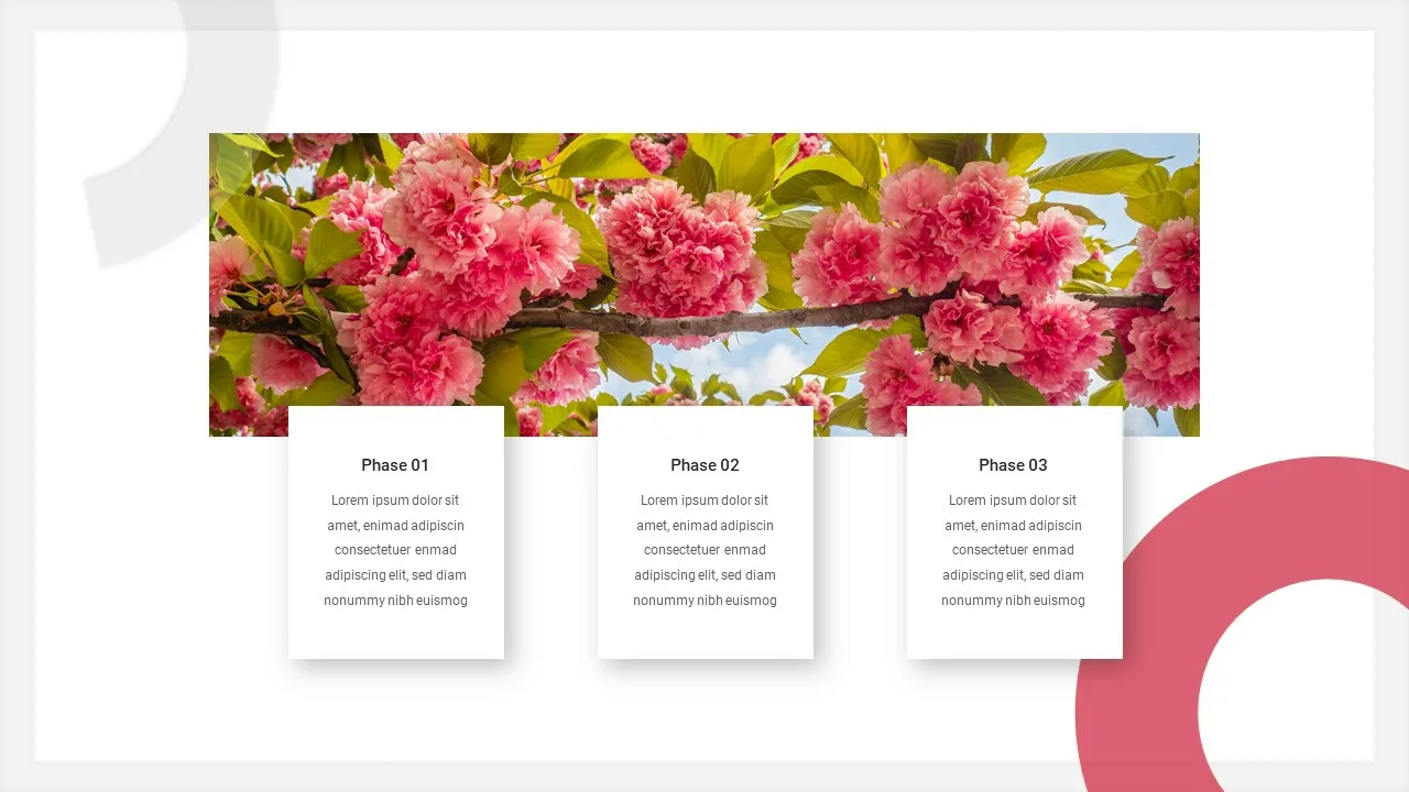 Spring Slide Templates for Google Slides Product Phases Slide