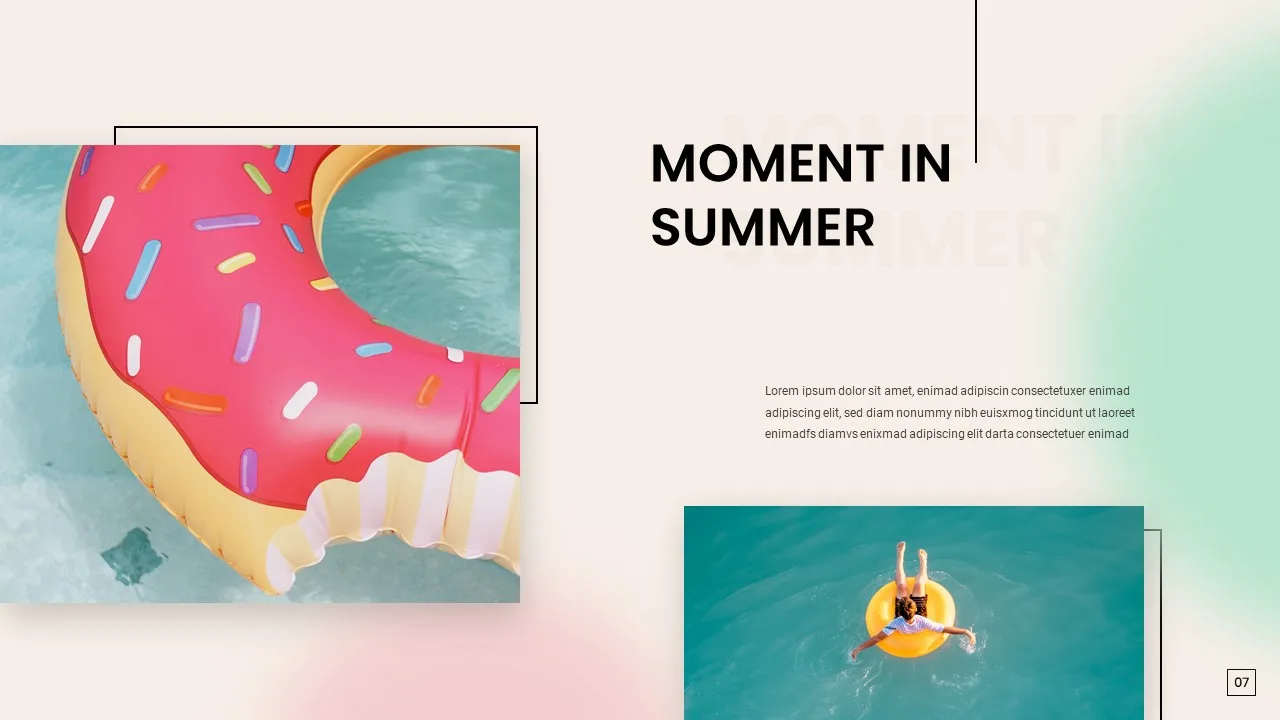 Summer slides presentation templates for google slides