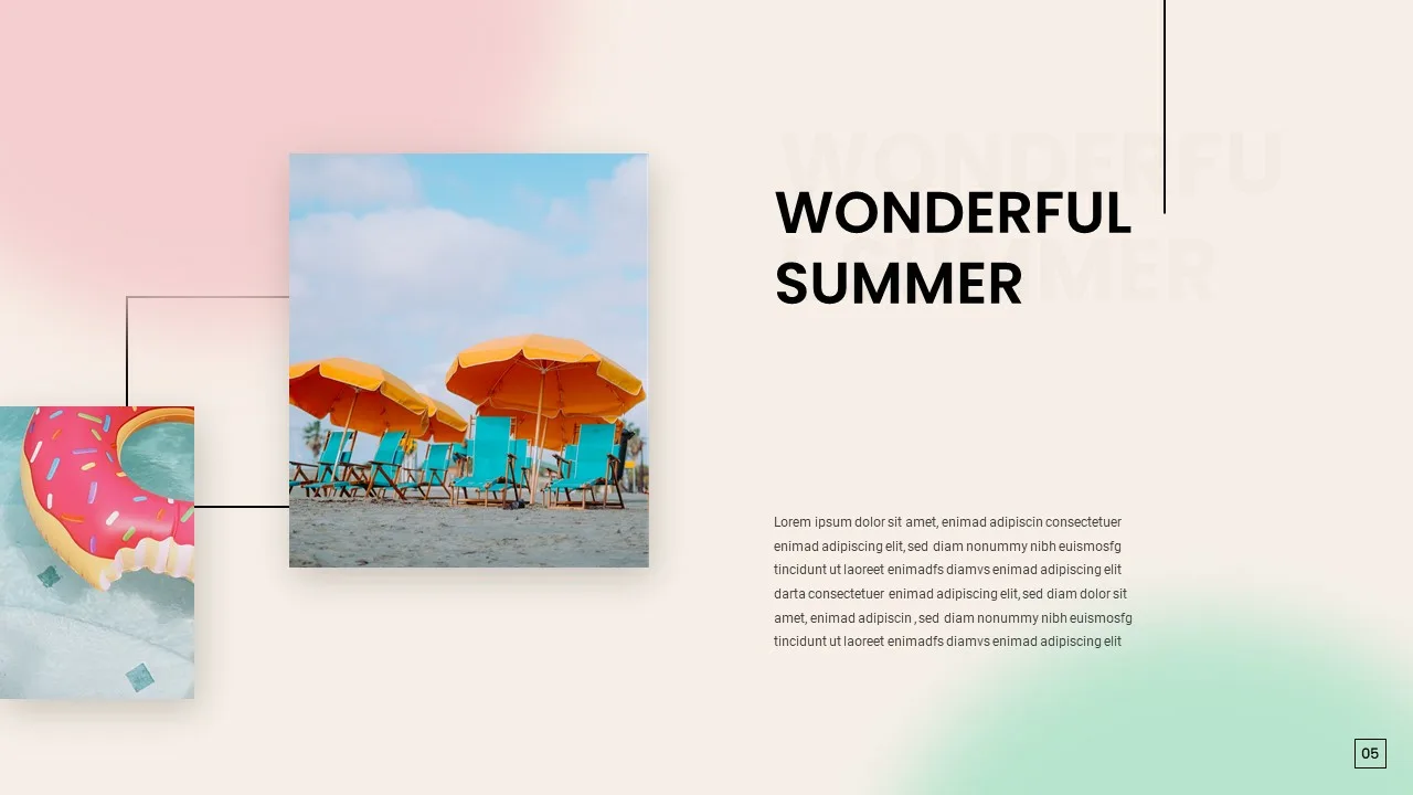 Wonderful summer google slides templates for presentation