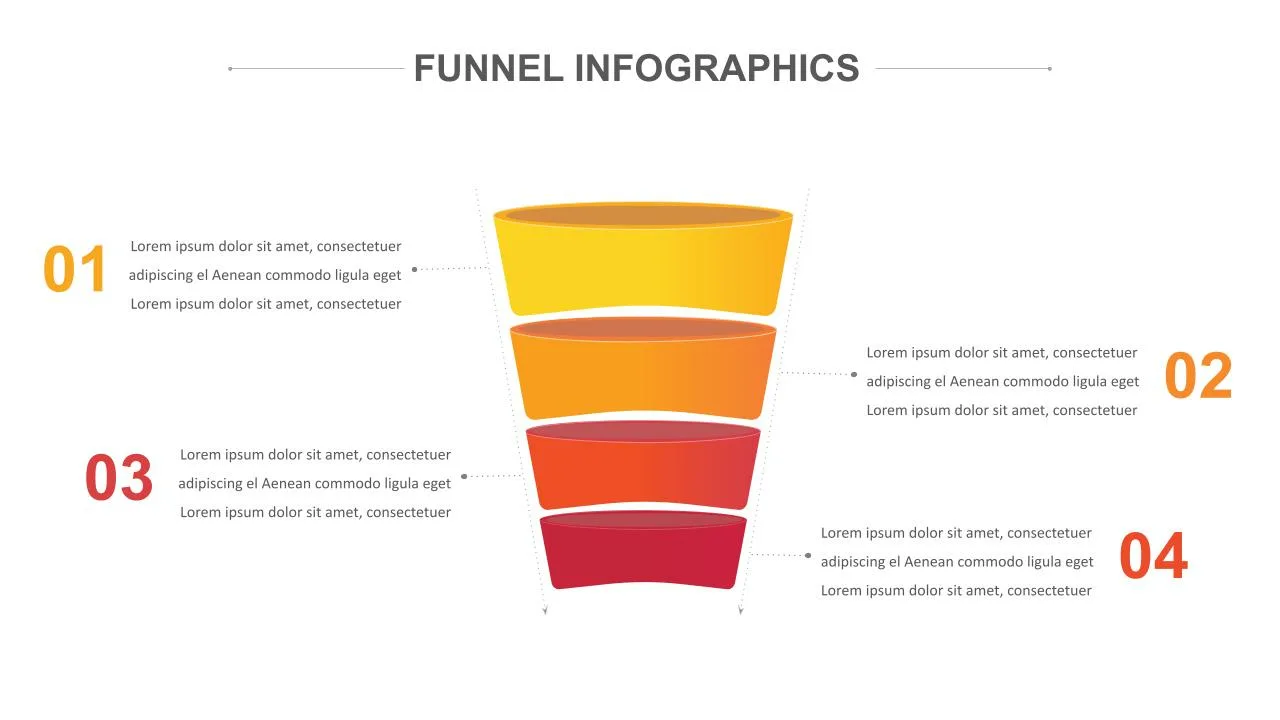 4 Step Funnel Google Slides Theme for Presentation