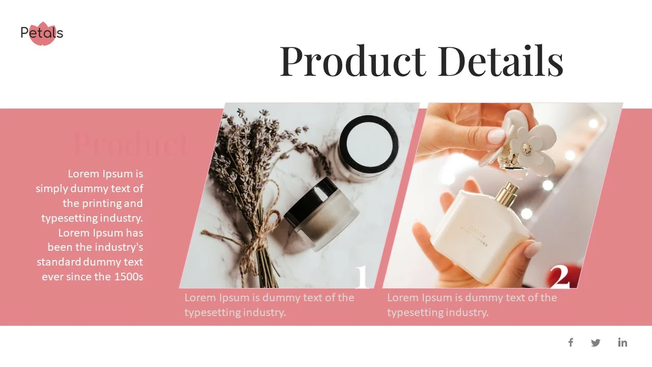 3 Column Product Details Slide