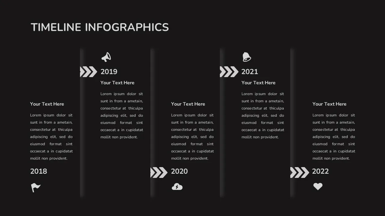 Aesthetic Timeline Slide for Presentations