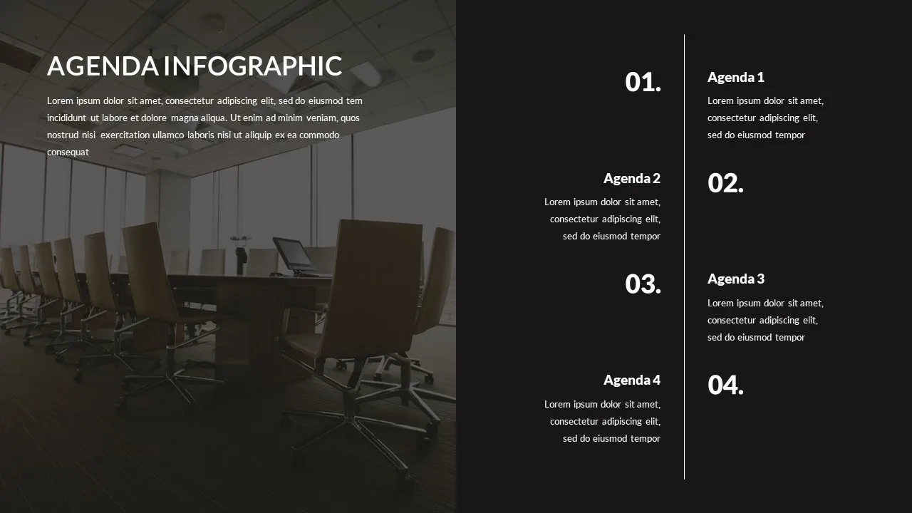 Agenda Slides Theme for Presentation