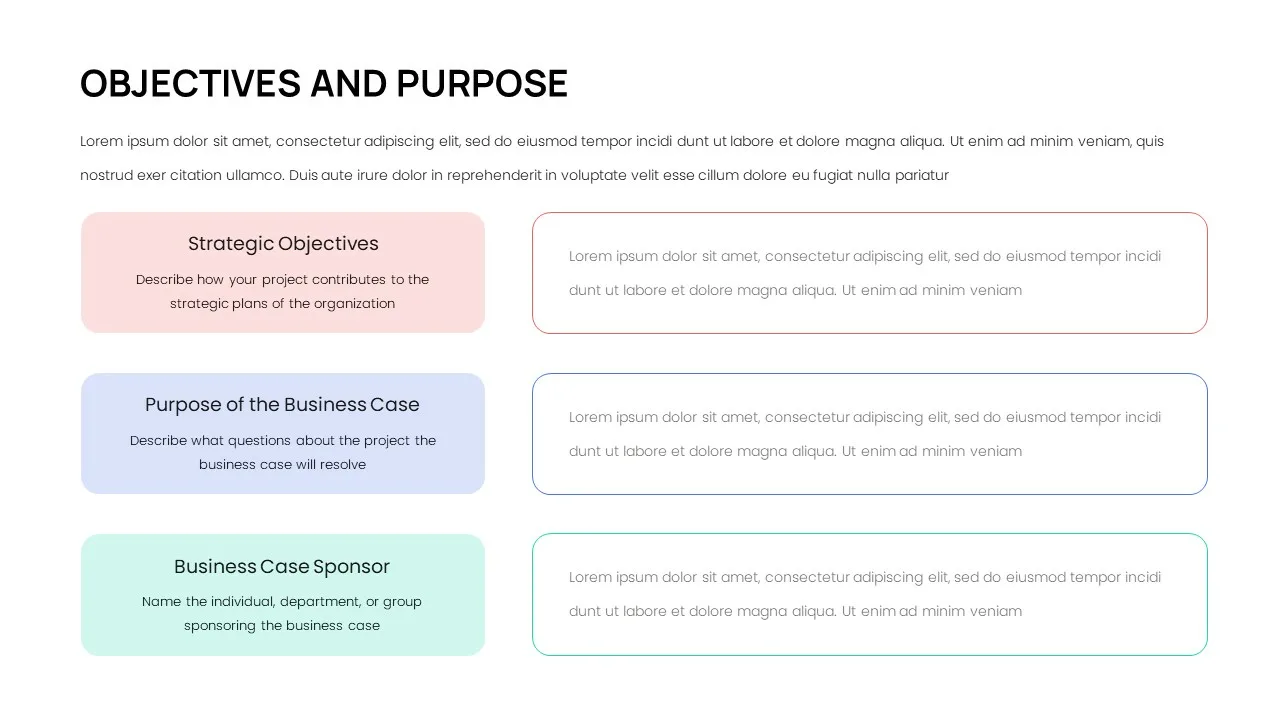 Business Case Presentation Template for Google Slides