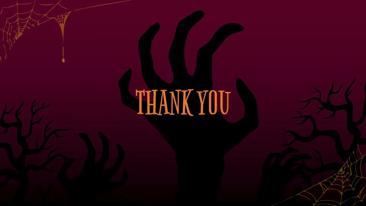 Free Halloween Google Slide Theme Thank You Slide