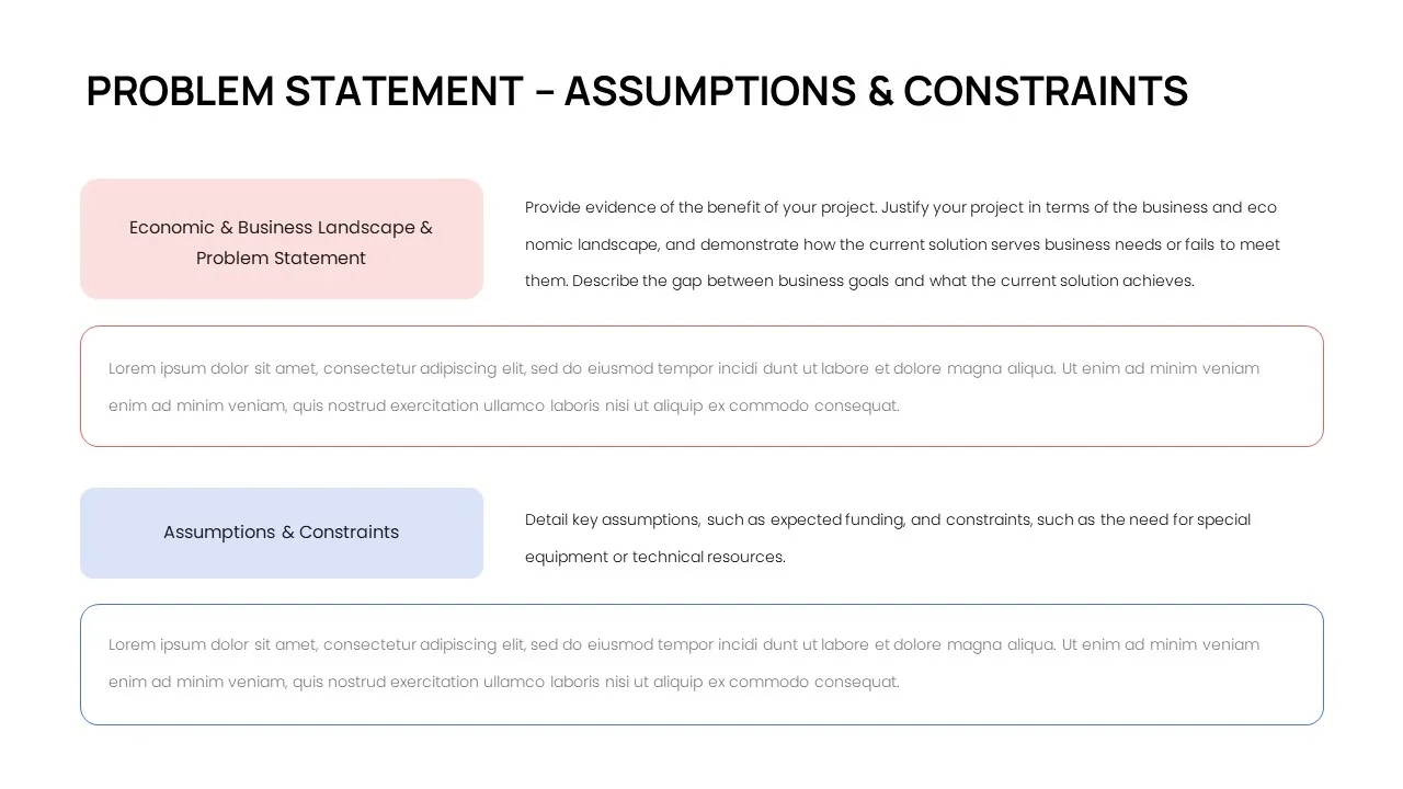 Google Slides Business Case Slide Template