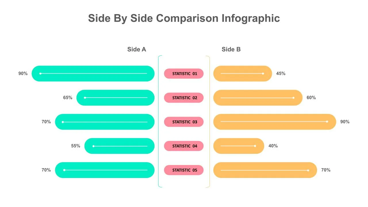 Side by Side Comparison Infographic Template