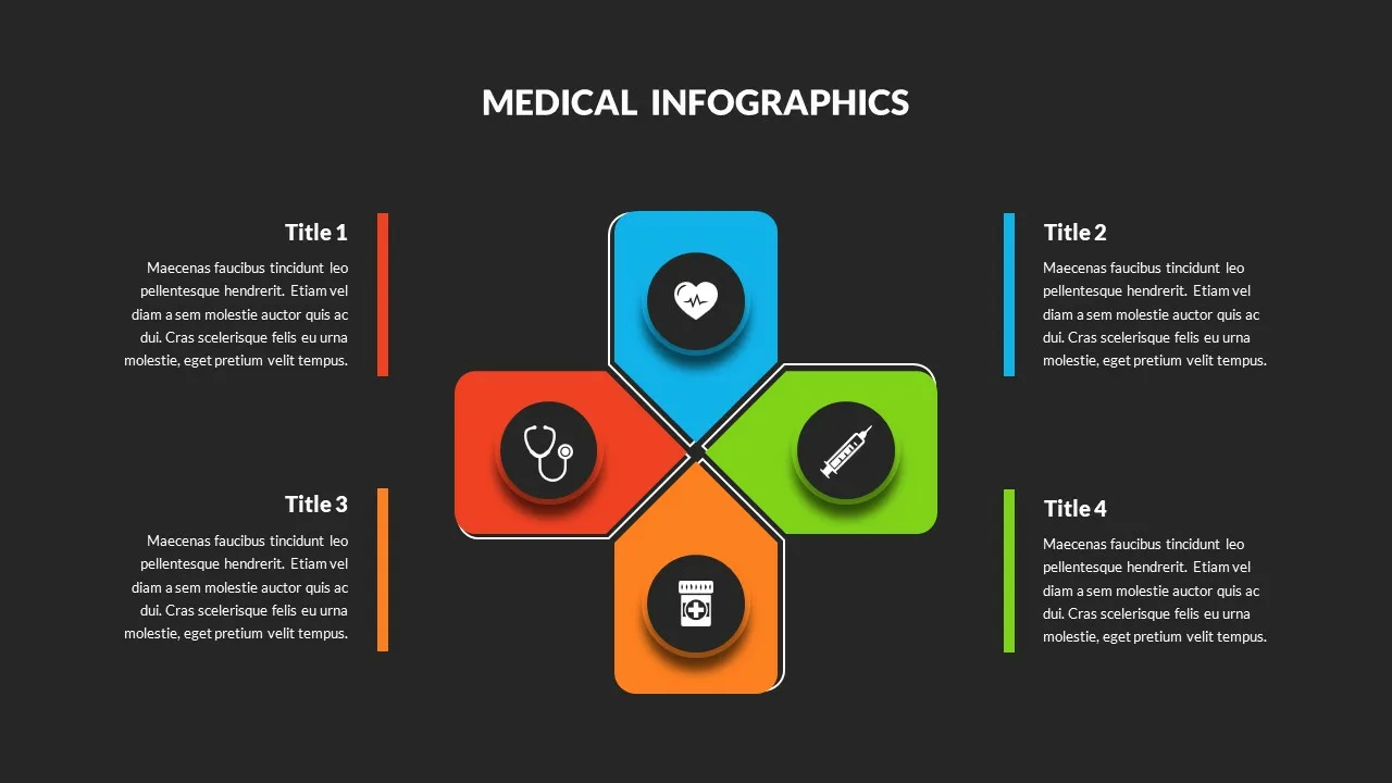 4 Point Medical Slide Presentation Templates