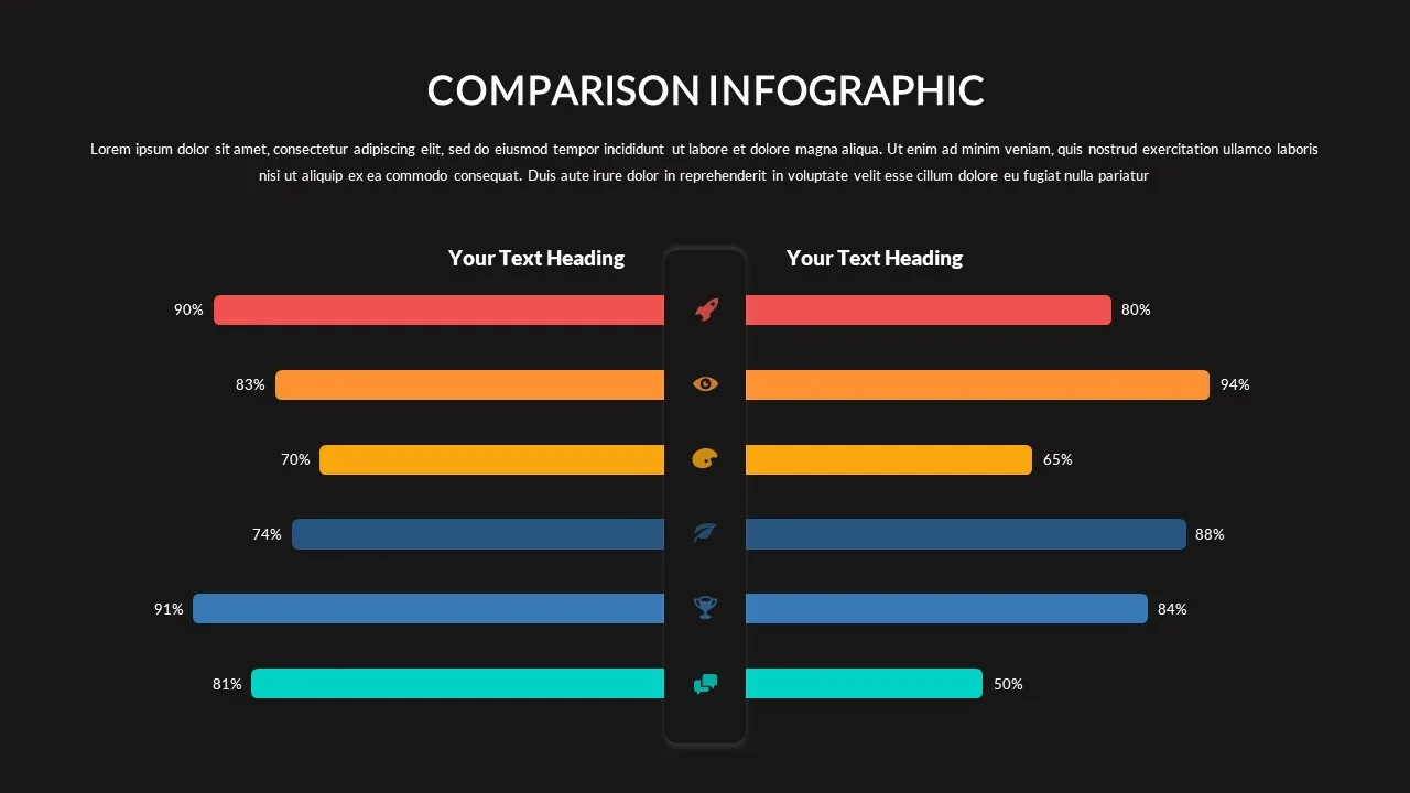 Creative Comparison Presentation Slide