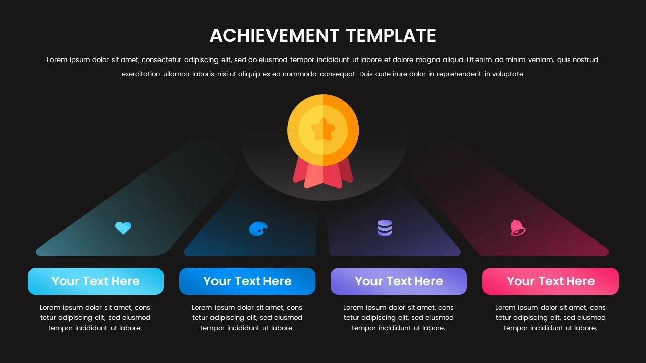 Dark Theme Achievement Slides