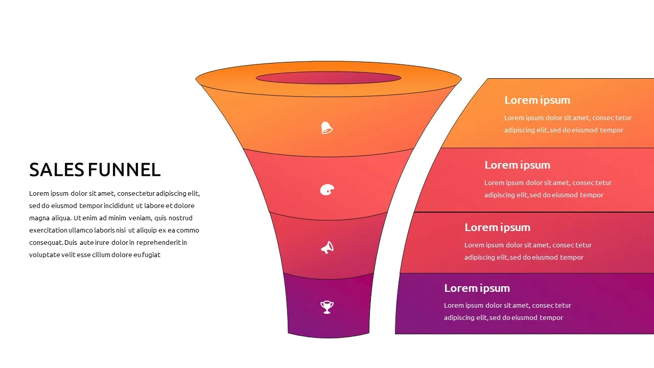 Free Sales Funnel Infographic for Google Slides