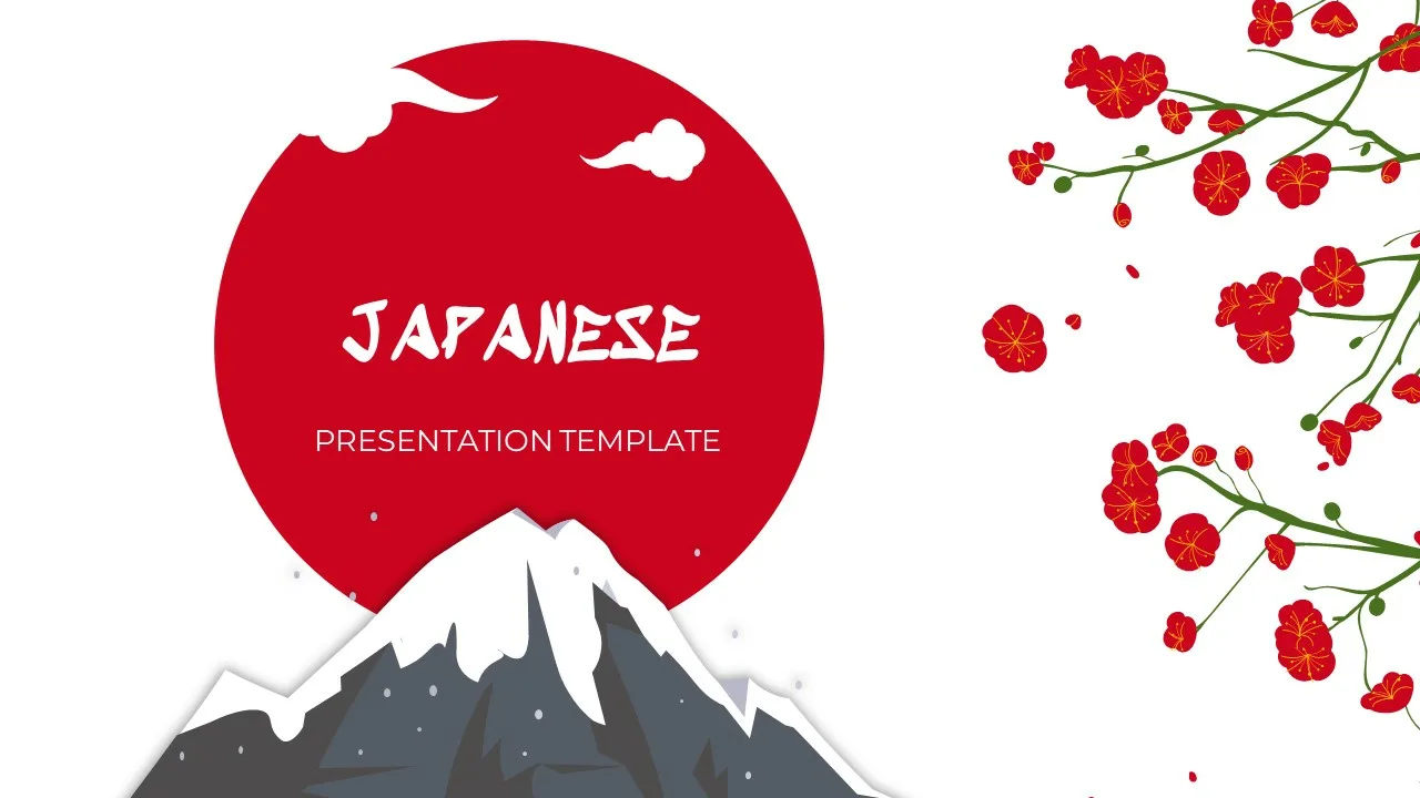 Japanese Presentation Welcome Slide