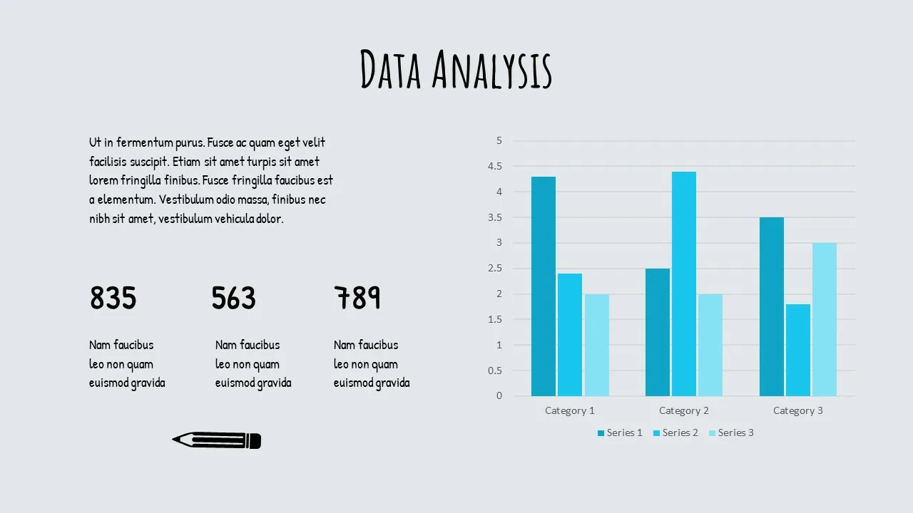 Back To School Google Slides Template Data Analysis Slide