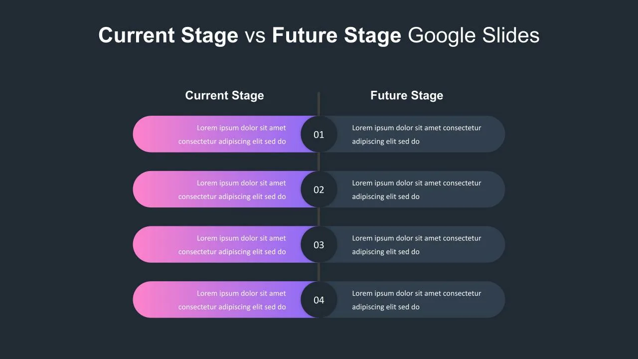 Creative From To Slides with Dark Theme