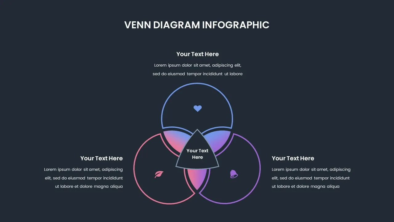 Creative Venn Diagram Infographic Template