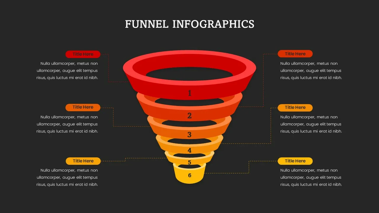 Dark Theme Funnel Presentation Slide