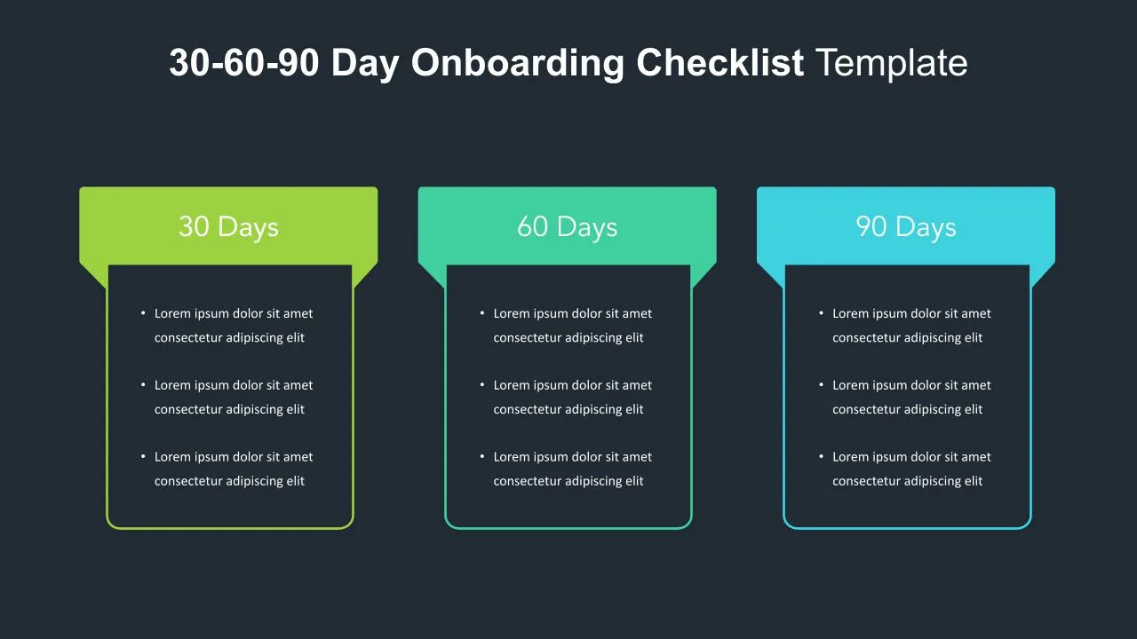 Dark Theme Onboarding Plan Template