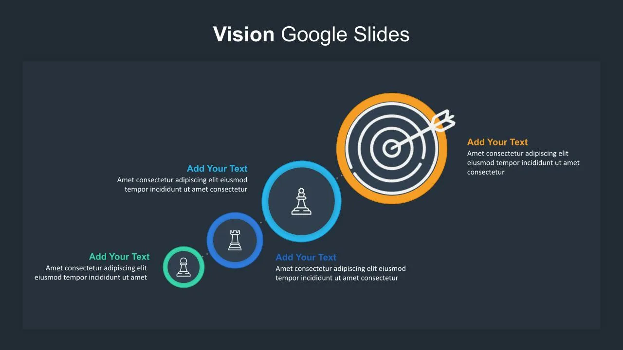 Dark Theme Vision Slide Template