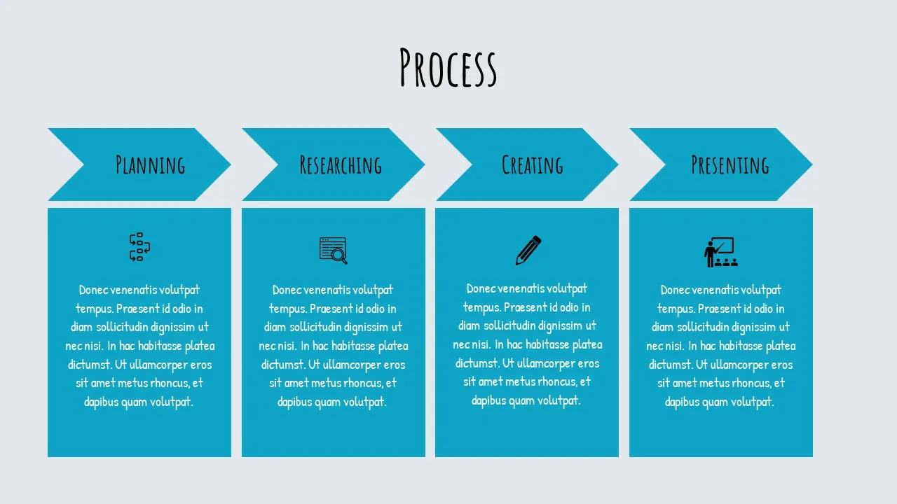 Google Slides Back To School Template Process Slide