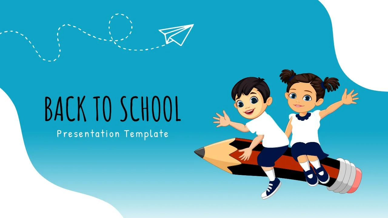 Google Slides Back To School Template Title Slide