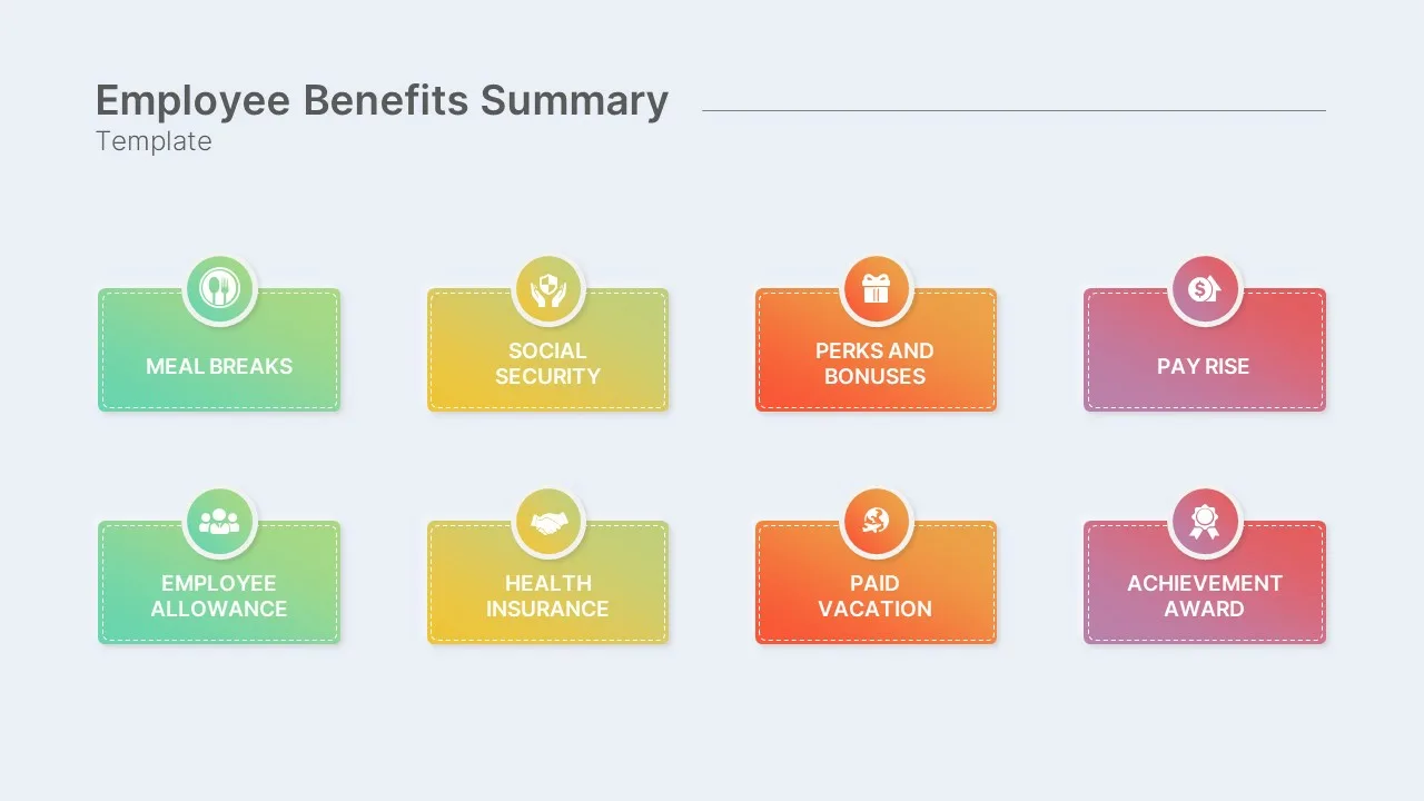 Google Slides Employee Benefits Guide Template