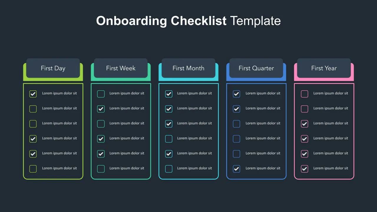 On Boarding Plan Template for Google Slides