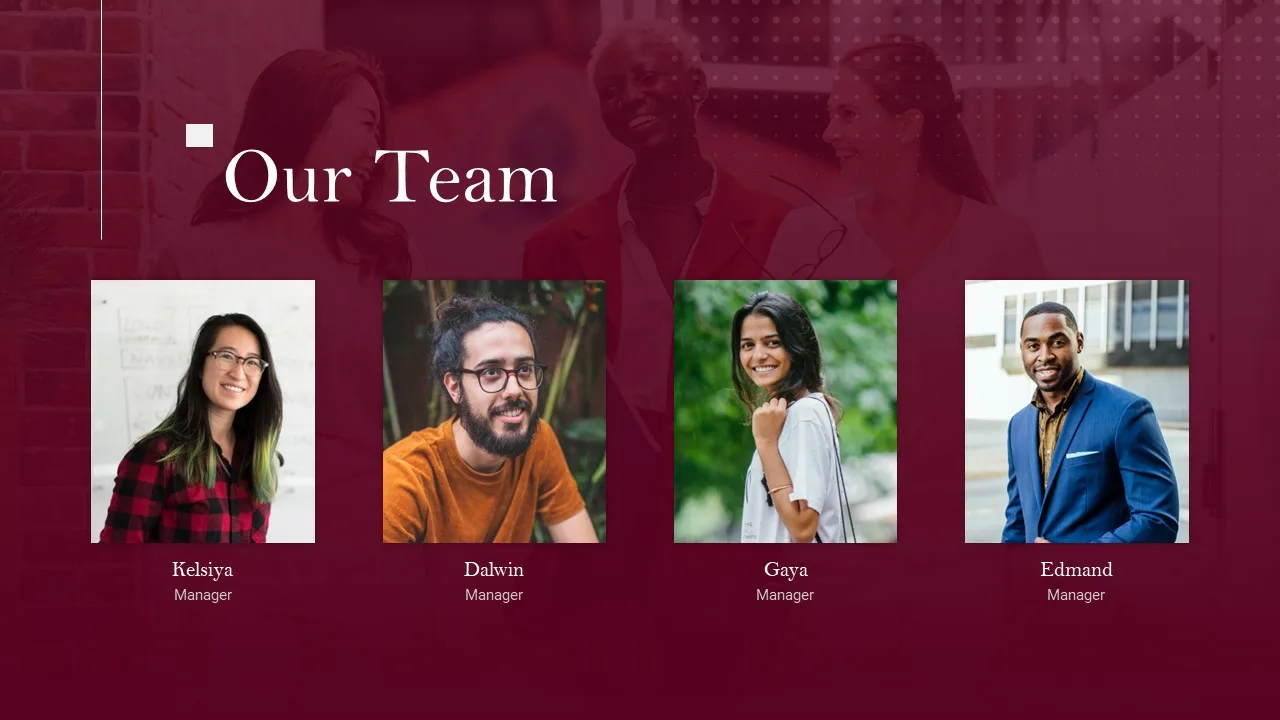 PR Google Slides Team Introduction Template