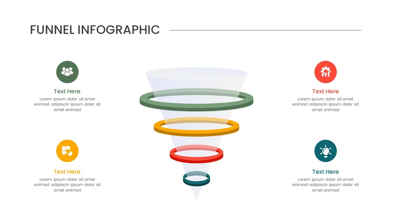 3-D Funnel Template with Rings