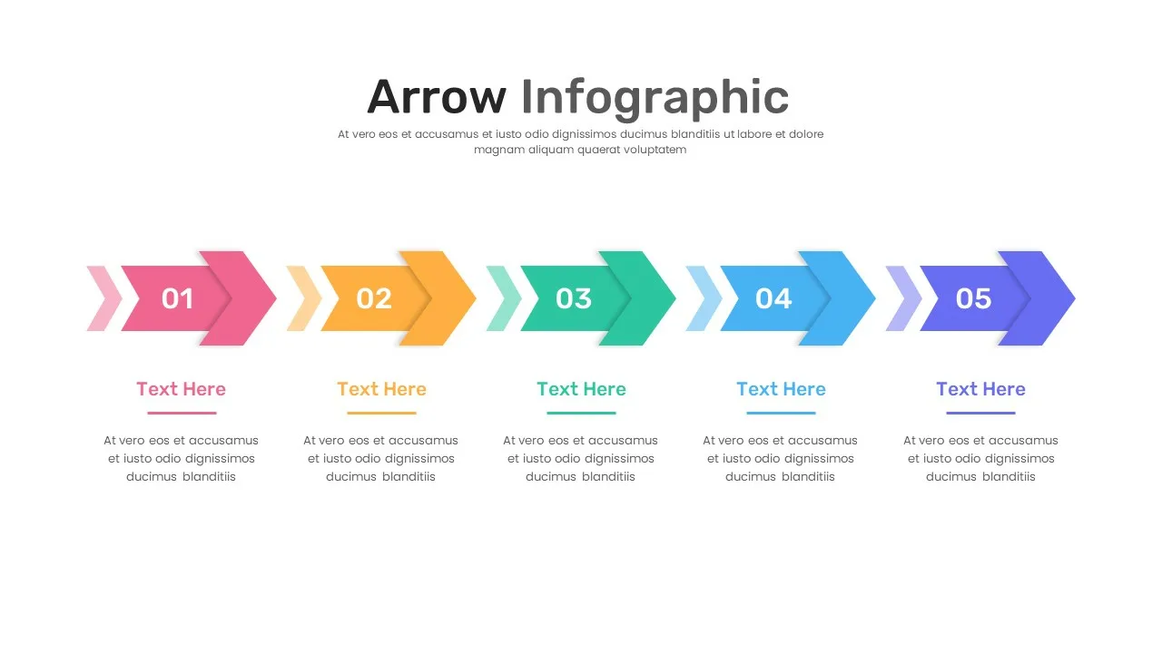 Arrow Slide Template for Presentation