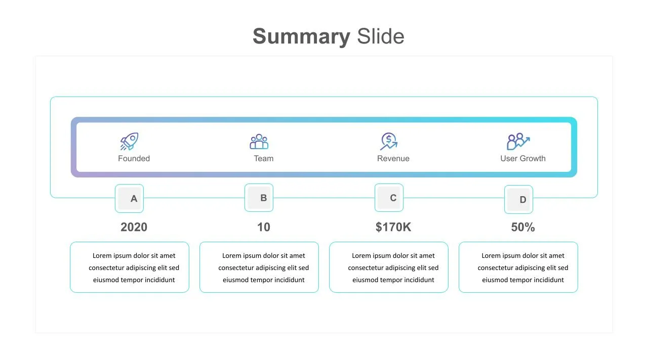 Creative Summary Presentation Template