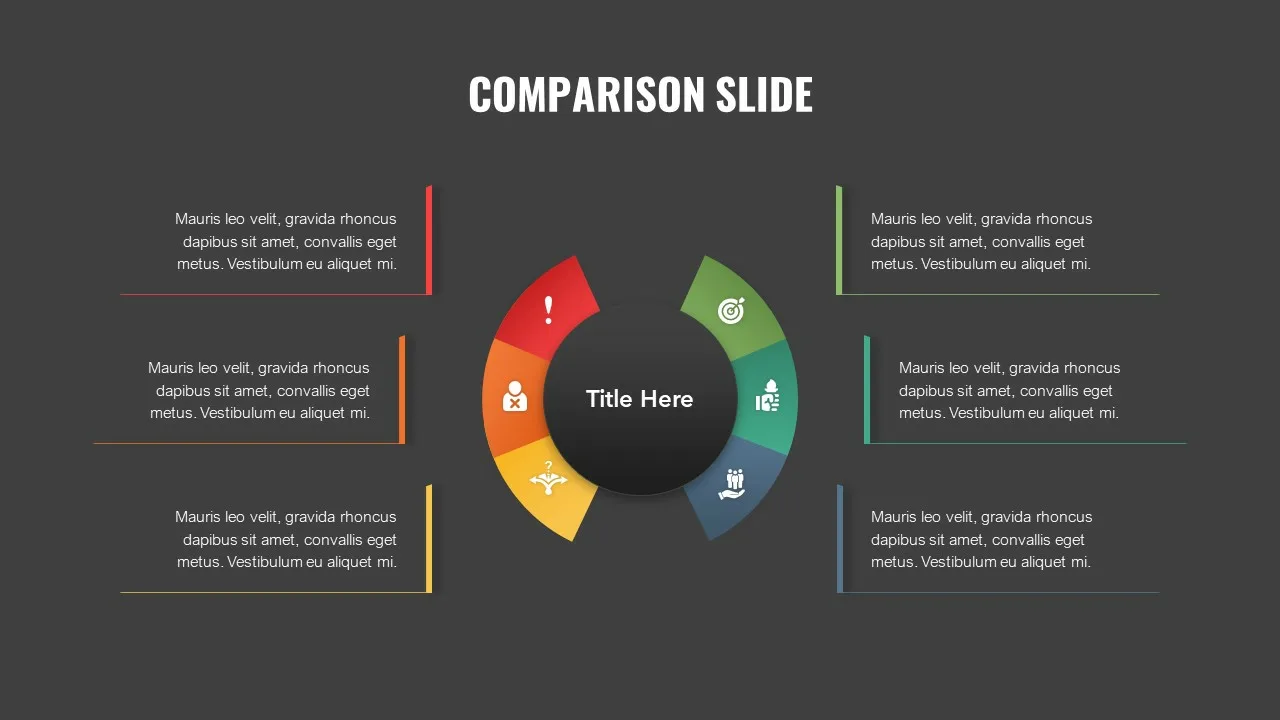 Dark Theme Comparison Infographic Template