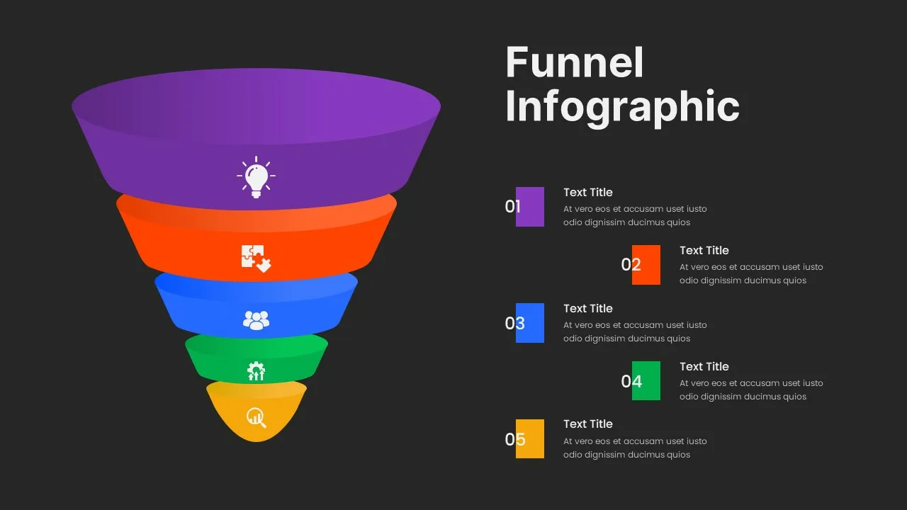 Dark Theme Presentation Funnel Design