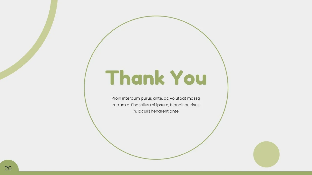 Green Background Thank You Slides