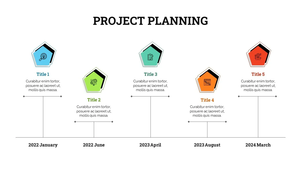 5 Point Project Planning Presentation Template