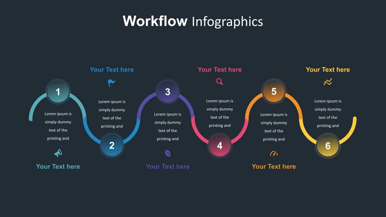 Dark Theme Workflow Presentation Template